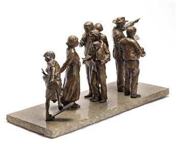 GLENNA GOODACRE (1939-2020) Sidewalk Society Maquette.